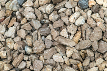 Texture background of light gravel and stones