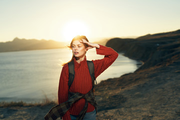 woman on the beach