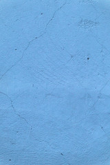 Bright deep saturated blue concrete wall background