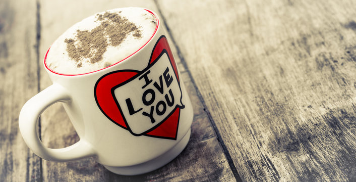 Alloa, Scotland - 17 July 2019: perfect cappuccino