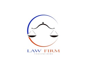 Law firm logo vector template