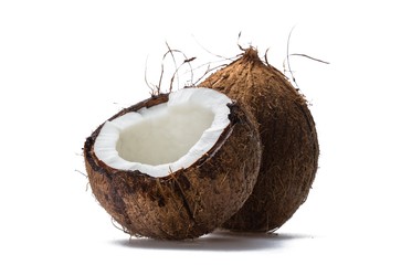 Opened coconut