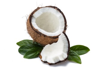 Opened coconut