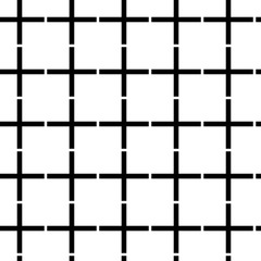 Simple, thick dashed lines/ square/ plus sign seamless pattern design