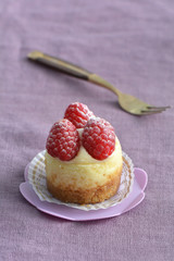 Raspberry cheesecake mini