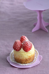 Raspberry cheesecake mini