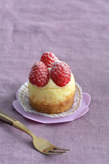 Raspberry cheesecake mini