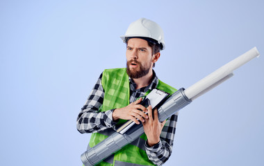 engineer with papers