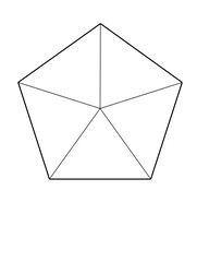 vector illustration of star in pentagon