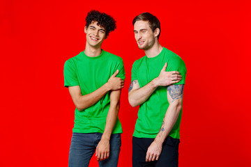 Fototapeta premium man and man in casual wear