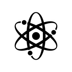 Science icon vector molecule symbol illustration