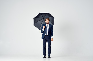 business man with umbrella