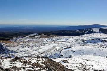 epic scenery from mt ruapehu in winter