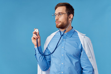 young doctor with stethoscope