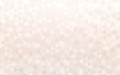 Subtle geometric mosaic wallpaper. Pastel shimmer triangles light background. Abstract poligonal pattern.