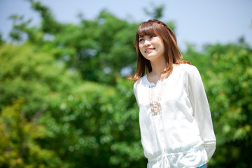 Fototapeta premium 笑顔の女性