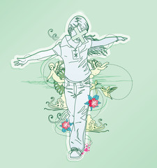 innocent kid girl design