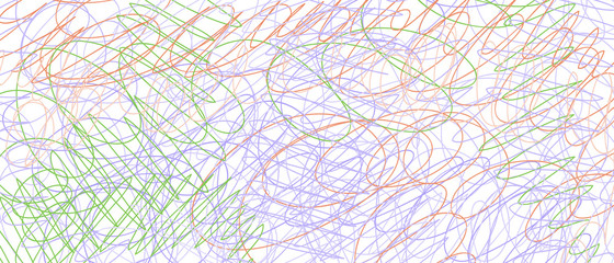 Colored tangled pattern. Abstract chaotic texture. Background with lines and waves. Art creation