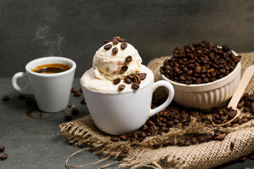 coffee ice cream - ايس كريم قهوة