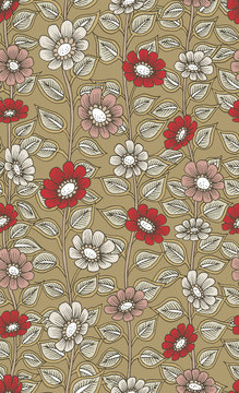 Seamless Pattern : Paisley Style