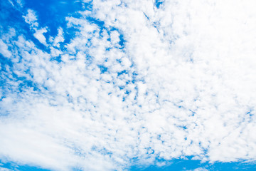 blue sky and white clouds background.