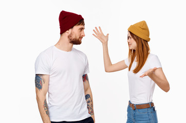 couple in hats