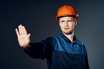 man in helmet