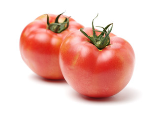 fresh tomato isolated on white background