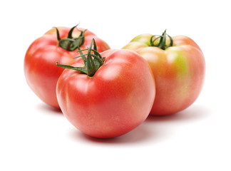 fresh tomato isolated on white background