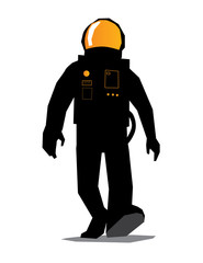 astronaut man walking