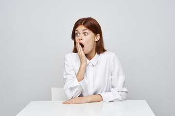 young woman in office