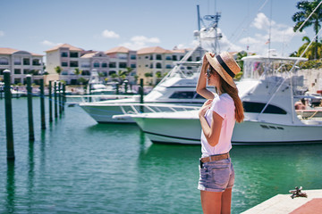 boats in the harbor