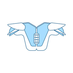 American Football Chest Protection Icon
