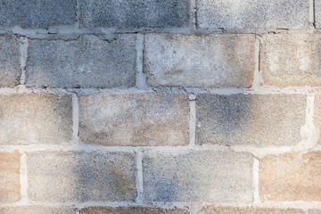 Obraz premium Texture of old concrete block wall background. cement block.