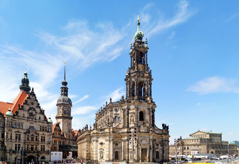 Fototapeta na wymiar Cathedral of the Holy Trinity, Dresden