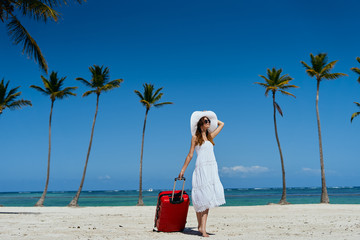 young woman on the beach