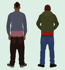 Black Teen Boys Sagging Their Pants