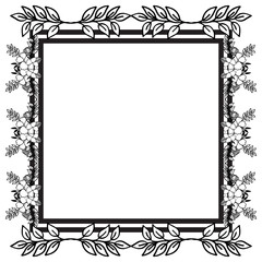 Design floral frame, various shape of card. Vector