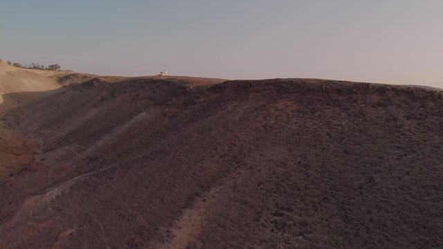 Aerial view of the desert in the south of Israel