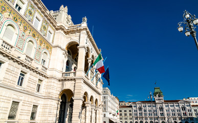 Fototapeta na wymiar Governmental Palace in Trieste, Italy