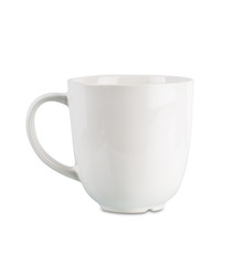 White coffee cup isolated isolated on white background