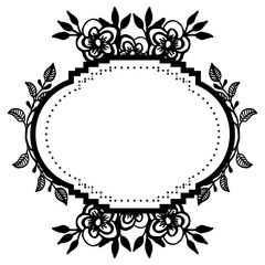 Vintage wedding design, with wallpaper of floral pattern. Vector