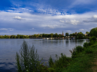Obraz premium Schwerin Panorama mit Ziegelsee