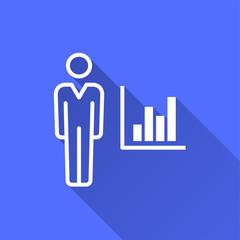Data analysis - vector icon for graphic and web design.
