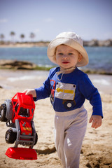 little boy on the beach