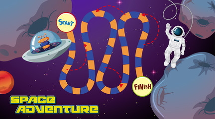 Space adventure board game background © GraphicsRF