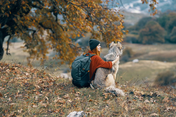 girl with dog