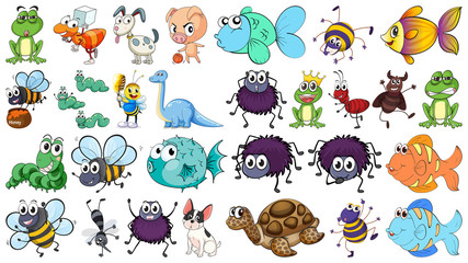 Set of different animals