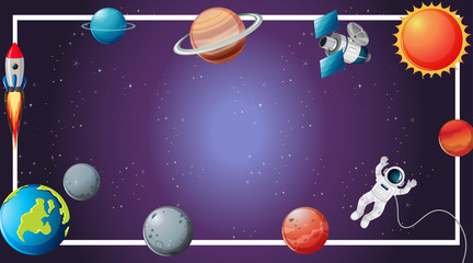 Solar system border scene © GraphicsRF