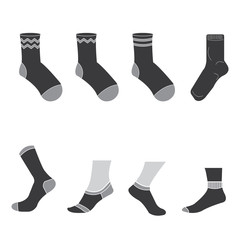 sock clipart sock drawing sock icon symbol isolated on white background vector illustration